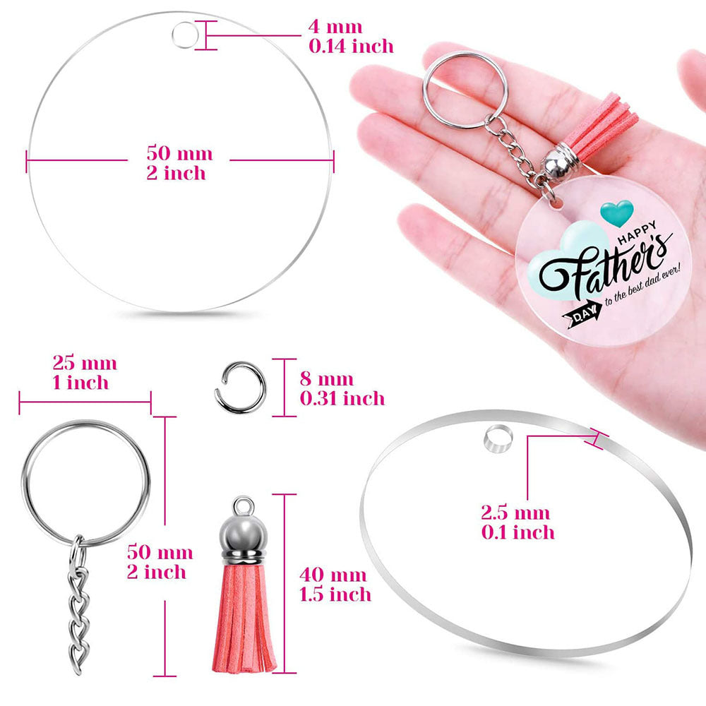 Wholesale Metal DIY Acrylic Keychain CaseDIY Acrylic Keychain Case